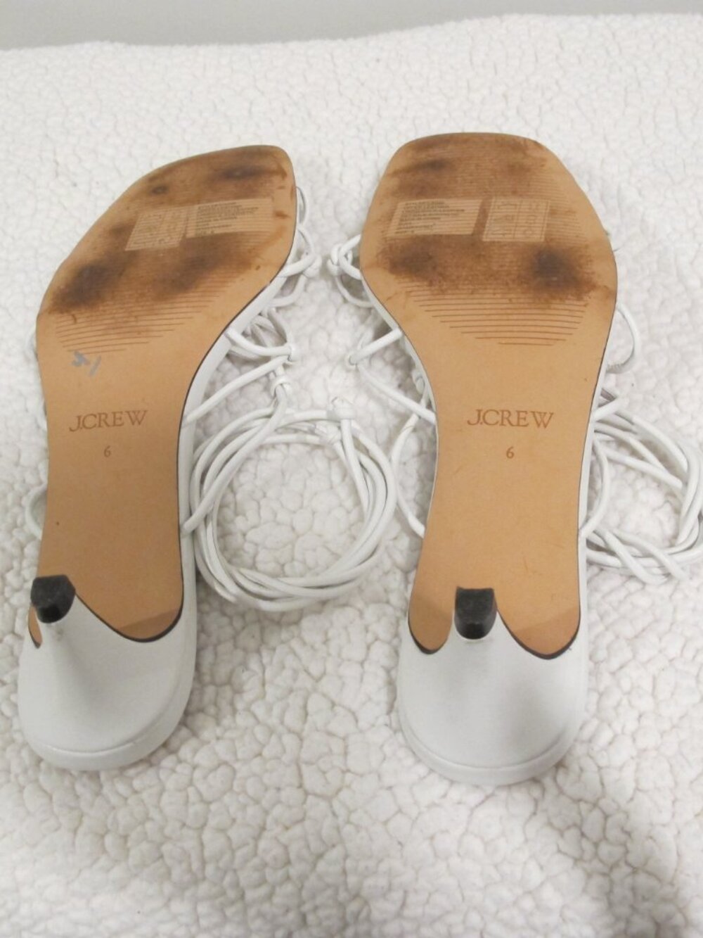 J. Crew Zadie knotted lace-up kitten heels in leather - Picture 6 of 9